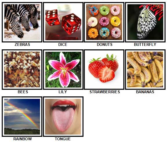 100 Pics Spots or Stripes Answers 1-100