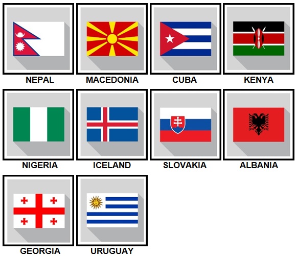 100 Pics Flags Level 41-50 Answers