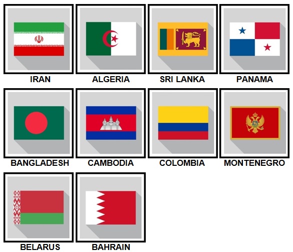 100 Pics Flags Level 71-80 Answers