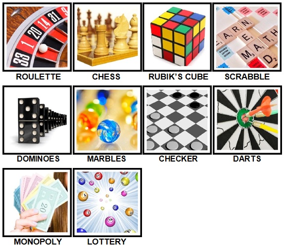 100 Pics Games Level 1-10 Answers New