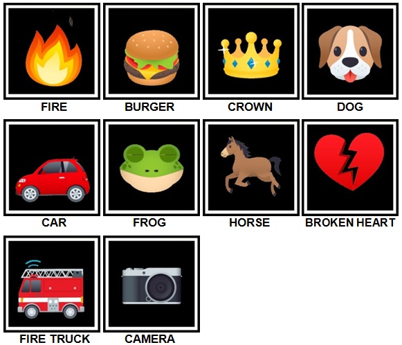 100 Pics Emoji Level 11-20 Answers
