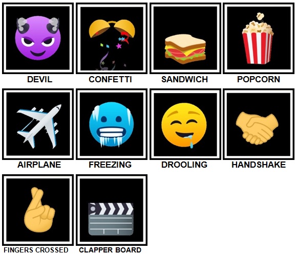 100 Pics Emoji Level 61-70 Answers