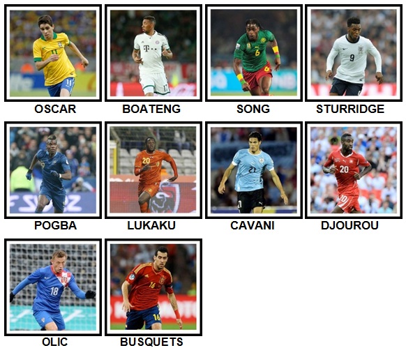 100 Pics Football Players Level 31-40 Answers - 100 Pics Answers